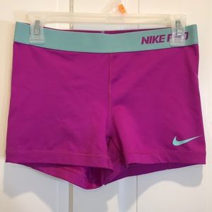 Nike pro dri-fit spandex shorts